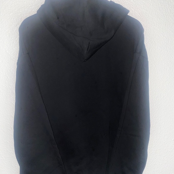 Black LV  With Front Pack Quarter Zip Hoodie - Picture 8 of 11